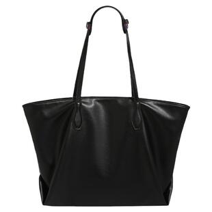 香港代购软皮黑色托特包女2025新款高级质感大容量通勤包单肩大包