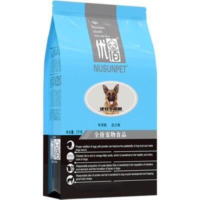 优佰大型犬狗粮德牧专用成犬10kg