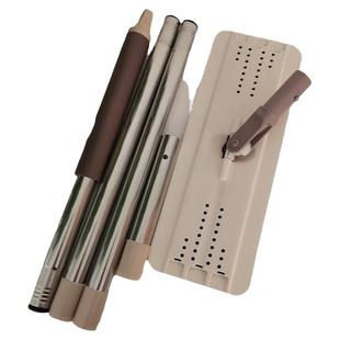 刮刮乐拖把配件平板拖把杆通用一拖净桶懒人免手洗替换布墩布板头