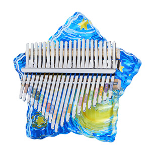 华蜀卡林巴17音21音拇指琴水晶透明星星女生生日礼物易学乐器