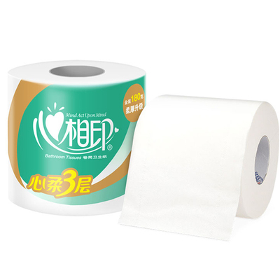 心相印卷纸有芯4层180克27卷厕纸