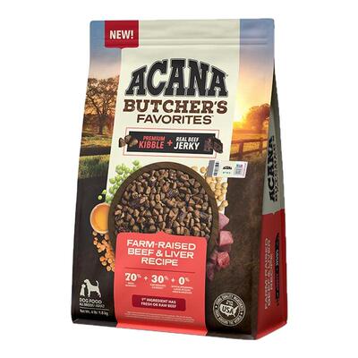 爱肯拿风干牛肉双拼犬粮1.8kg