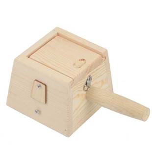 实木制一针柱单孔艾灸盒足三里膝盖关节随身灸家用小号全身熏蒸仪