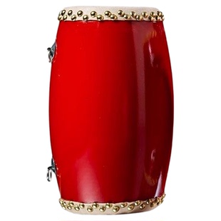 安塞腰鼓成人年会开场舞跳舞表演出专用红色实木牛皮鼓面舞蹈道具