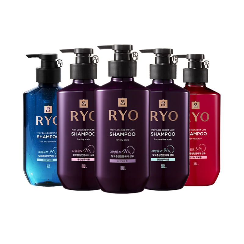 【自营】Ryo紫吕进口滋养洗发水400ml控油蓬松去屑清洁洗发液修护