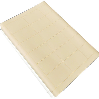 四尺对开长方形格子隶书白色宣纸