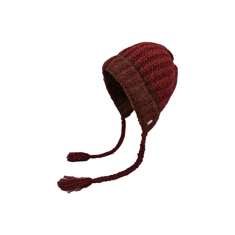 大头围针织帽子女冬季保暖雷锋帽骑行护耳毛线帽辫子巴拉克拉法帽