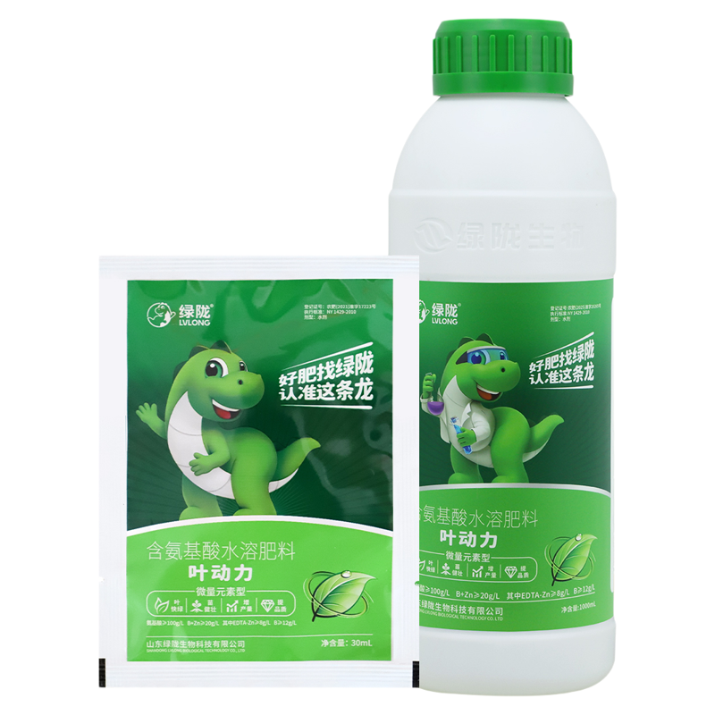綠隴葉動力氨基酸葉面肥提升長勢促膨果提高果實品質(zhì)農(nóng)用綠葉