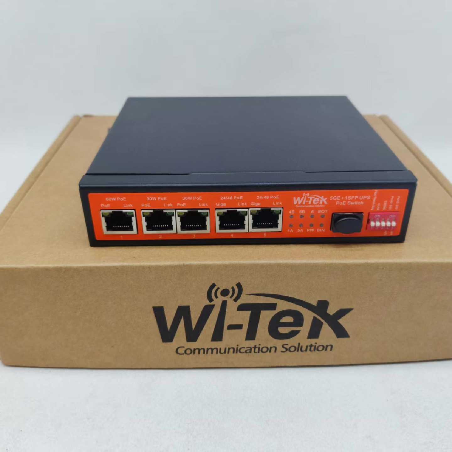 溢价-WI-TEK WI-PS306 5口全千兆POE交换机 1口
