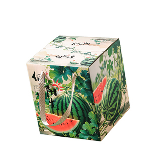 高档麒麟西瓜礼盒包装盒空盒子通用手提礼品盒金枕榴莲猫山王现货