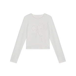 LEOHAPPY女童t恤长袖2026新款儿童打底衫女孩中大童修身短款上衣