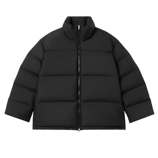 440ME女装【当然是当同款】黑色立领蓬松加厚羽绒服外套FB3F0613W