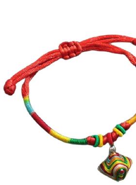 端午节五彩绳红绳手链手工编织