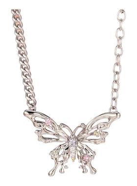 旭平大气时尚轻奢蝴蝶项链女小众设计高级感简约甜酷风锁骨链