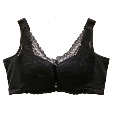 唯美性感蕾丝无钢圈蚕丝调整文胸