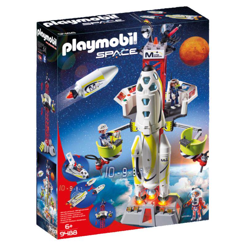PLAYMOBIL摩比世界儿童玩具太空任务71734【新品】