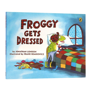 英文原版 Froggy Gets Dressed 小青蛙弗洛格穿衣服 大开绘本 吴敏兰绘本123 英文版 进口英语原版书籍儿童图书