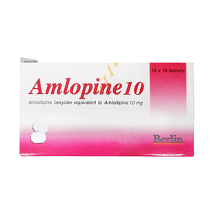泰国进口Berlin降压药苯磺酸氨氯地平片高血压心绞痛血管痉挛堵塞