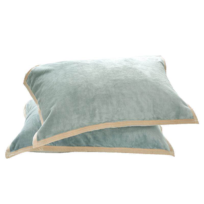 毛毛雨牛奶绒枕巾冬季加厚一对2025新款轻奢高级感枕头毛巾防头油