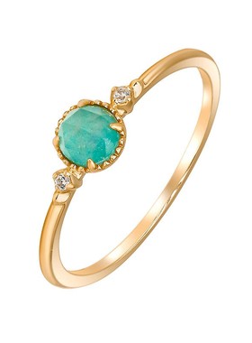 简约复古S925银天河石白水晶戒指