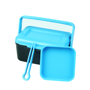 钓鱼活蚯蚓红虫两用盒子活饵盒有磁渔具盒多功能饵料透气盒配件