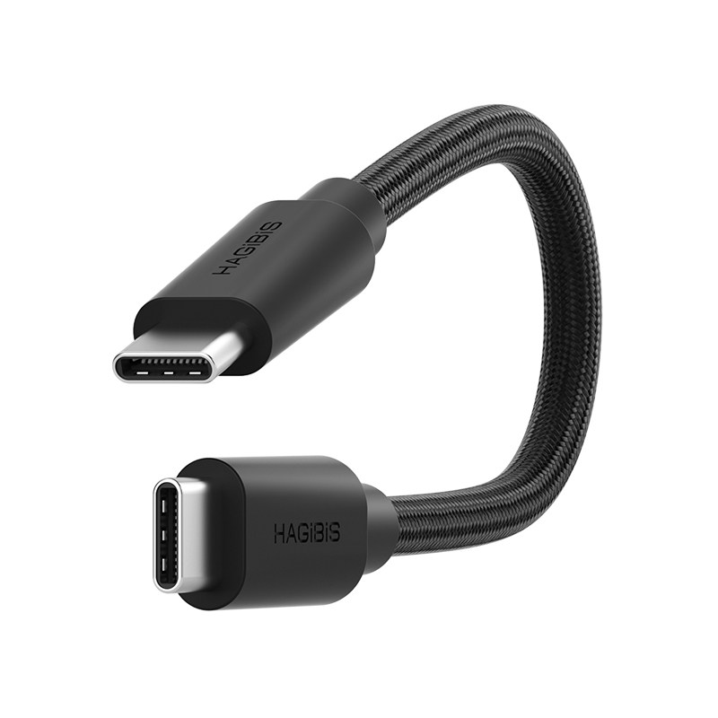 海备思垂直口USB4数据线typec全功能短线雷电5超短ctoc充电线240W充电宝80Gbps适用Macmini M4M5M6Pro studio