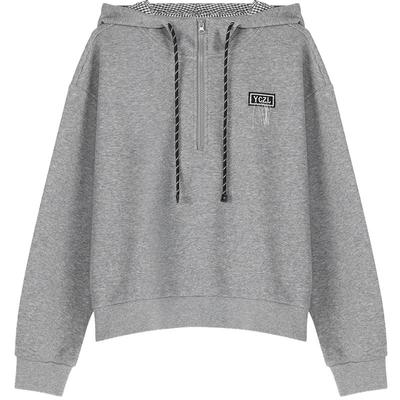 LAGOGO半开拉链少年感连帽卫衣