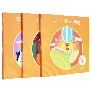 原版进口美国HMH小学语言艺术阅读Into Reading Student myBook Softcover Grade 2级别（3本） 二年级学生英语精读写作教程 现货