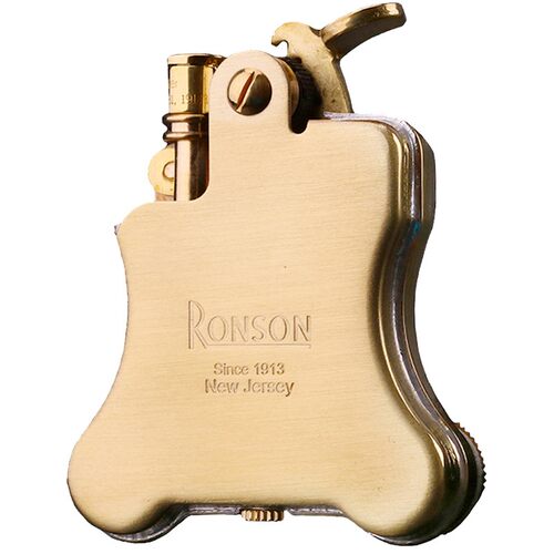 朗森RONSON老式煤油黄铜打火机班卓琴创意葫芦形R01个性创意送礼