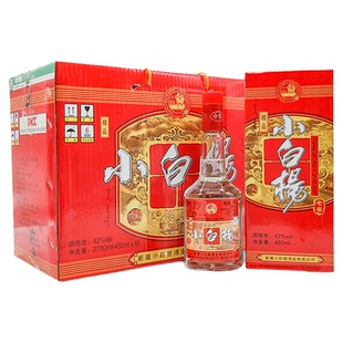 新疆石河子精品小白杨老窖白酒42度450毫升整箱6瓶包邮纯粮食酿造