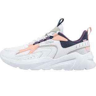 鸿星尔克女鞋加绒加厚跑步鞋2025冬季新款防水皮面保暖运动鞋女款