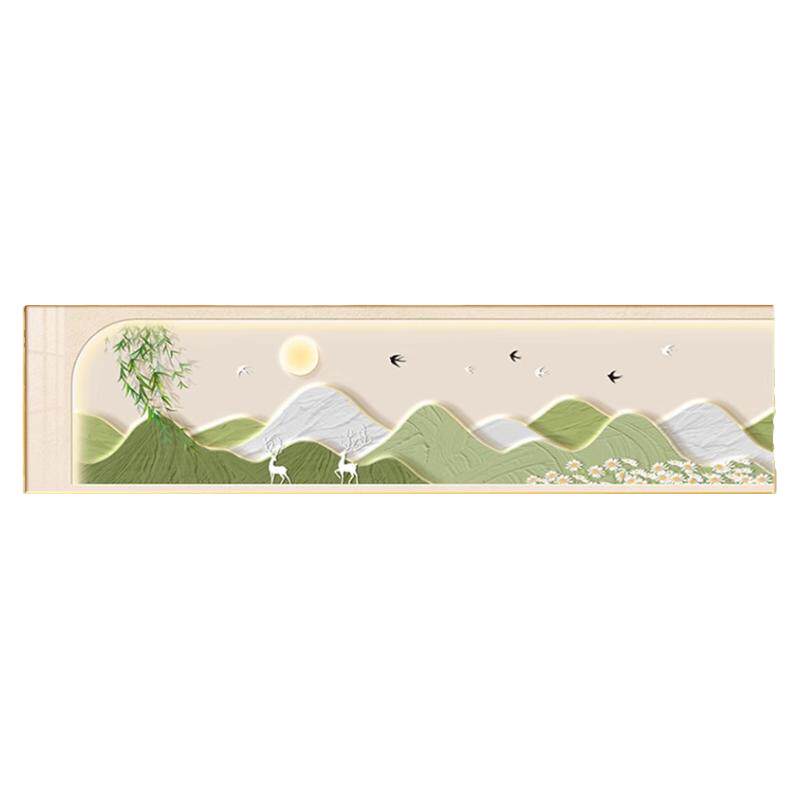 清新奶油风卧室装饰画高级感绿植主卧床头挂画温馨房间背景墙壁画