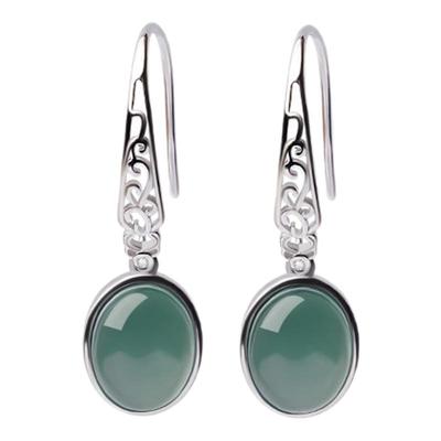 宫里上新天然翡翠耳环