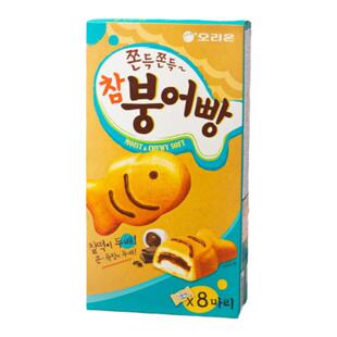 进口零食小鱼打糕糖饼夹心打糕鱼韩国蛋糕儿童零食西式巧克力蛋糕