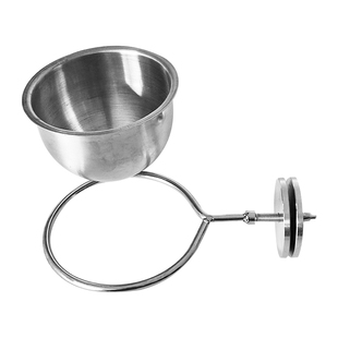 中大型鹦鹉乌鸦红嘴不锈钢防叼碗防掉落防咬加厚食碗鹦鹉水杯水碗