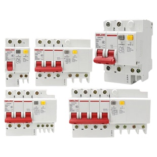 德力西空开空气开关带漏电保护器保护断路器漏保DZ47SLE家用220v