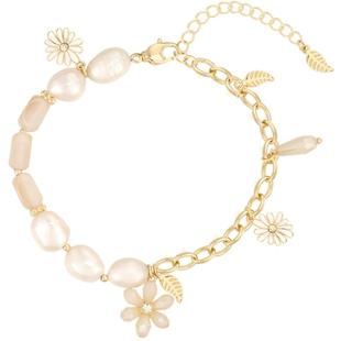 AJIDOU阿吉豆手链女珍珠手链天然淡水珍珠小众时尚精致手环手饰