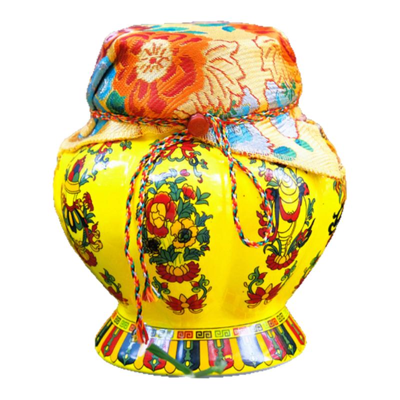 家居精品陶瓷八吉祥图案宝瓶摆件