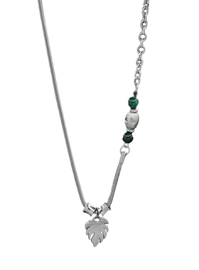 NFF枫叶钛钢项链潮轻奢高级感