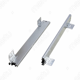 包邮厨房底座式钢珠轨道调味篮静音托底滑轨底装滑道拉篮三节导轨