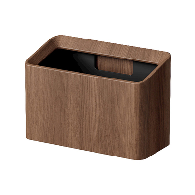 mrbasket仿木纹桌面垃圾桶家用