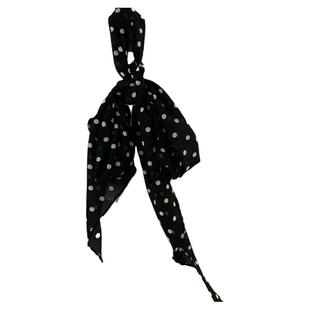 纯欲风性感豹纹波点丝巾秋冬新款百搭时尚小众高级感可当腰带ins