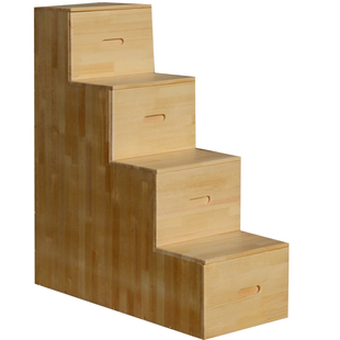 实木楼梯柜多功能储物阶梯柜上下床收纳抽屉式登高阁楼楼梯定制