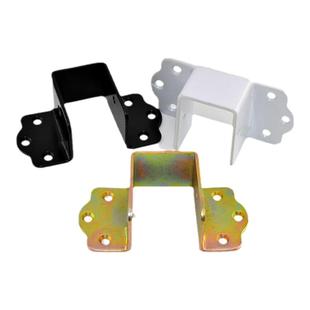 2.5mm加厚固定木床托横梁关铰方管U形耳朵角码家具连接挂扣钩配件