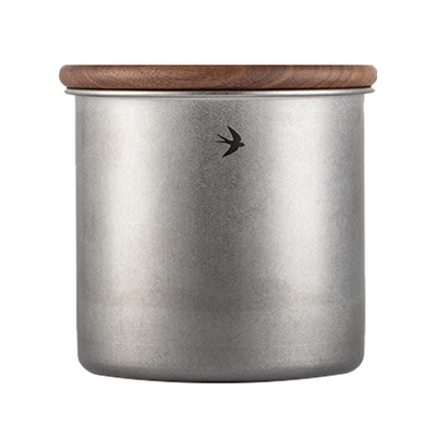 日式实木燕子印花储物罐