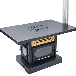 2026新型仿壁炉高端可视三面观火炉烤火炉子农村家用柴火炉取暖炉