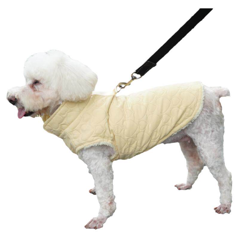 柯基衣服冬季可牵引鹿皮绒马甲棉服小型犬比熊狗狗保暖秋冬衣服