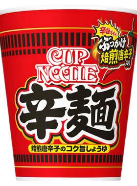 日本日清开杯乐辛面焙煎辣椒杯面