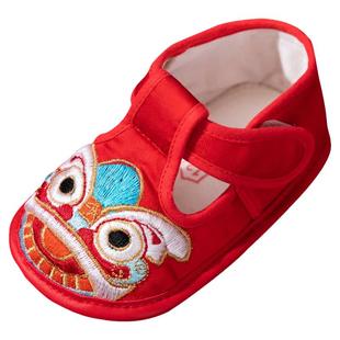 虎头鞋婴儿1周岁鞋子老虎鞋男宝宝布鞋软底学步抓周女宝宝鞋春秋2