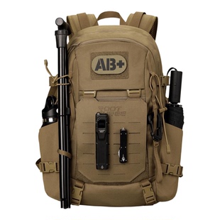 ROOT THREE旅行双肩背包25L户外通勤休闲骑行徒步战术迷彩登山包